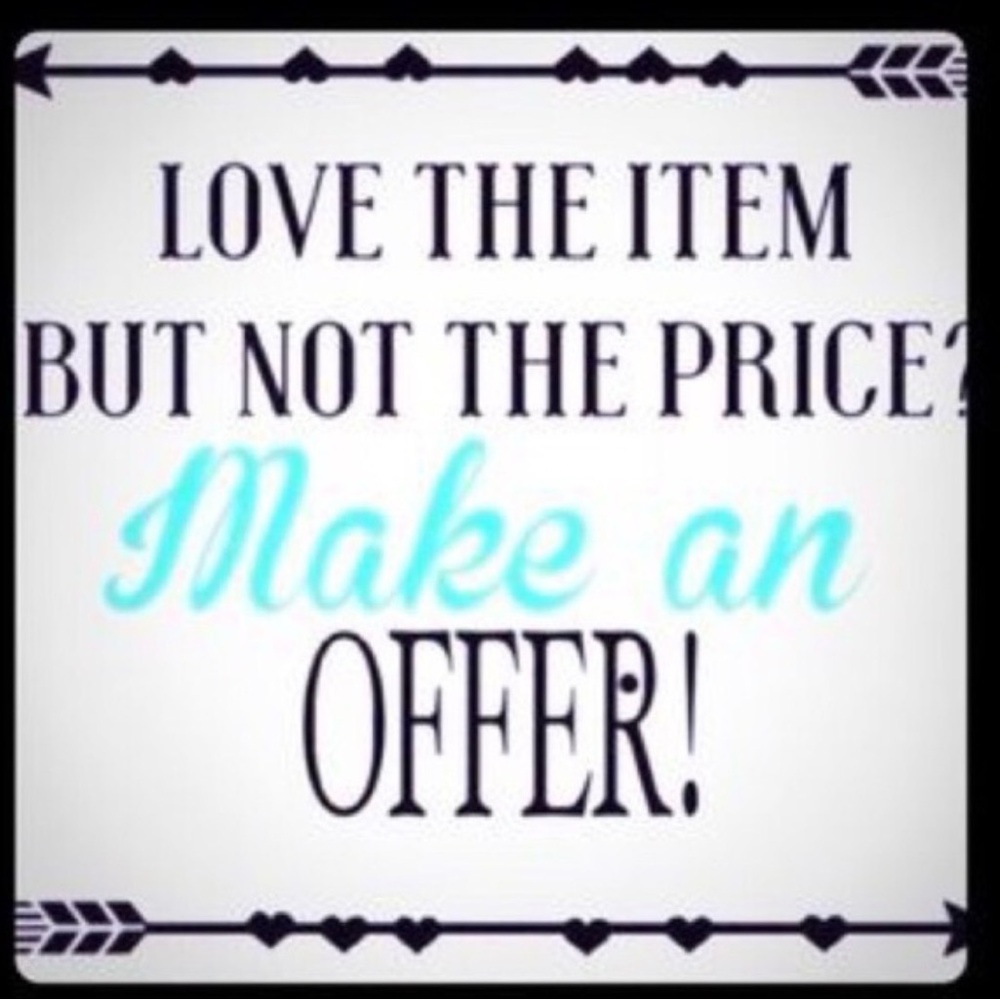 Make an Offer Decorative Wall Sign - Blue and Black